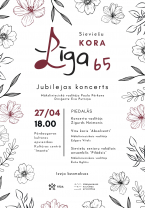 27.04. 18.00  Sieviešu kora "Līga" 65 gadu jubilejas koncerts